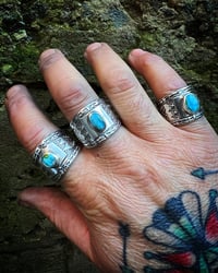 Image 4 of WL&A Handmade Old Style Ingot Carico Lake Arrow Rings - Available Website Profile - Size 13