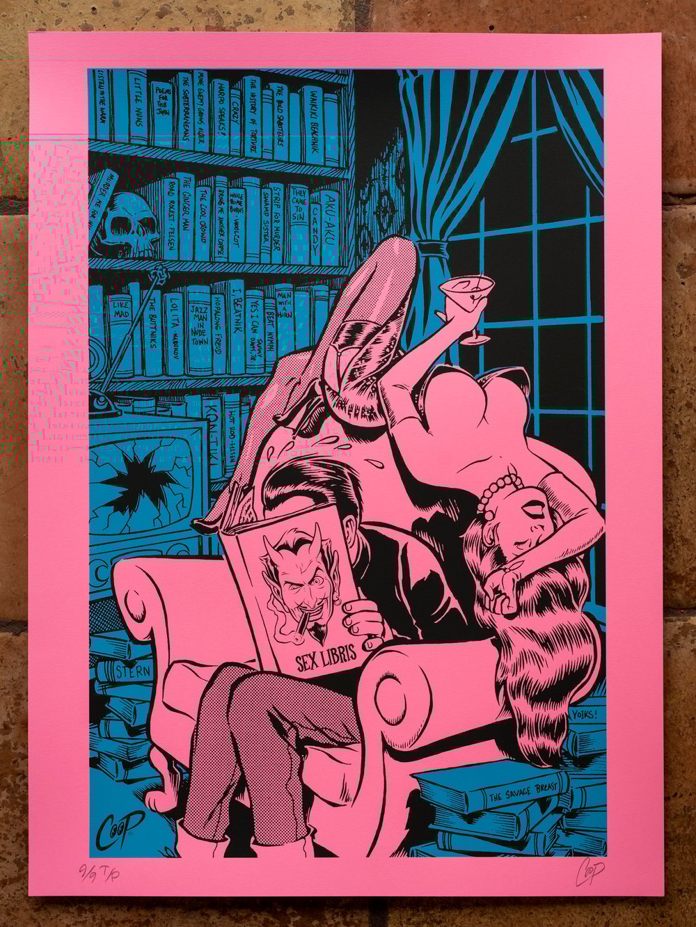 Image of TEST PRINT TUESDAY #8 Bibliophile 9/9