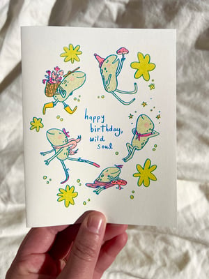 Happy Birthday Wild Soul - 'Frog Life' Card