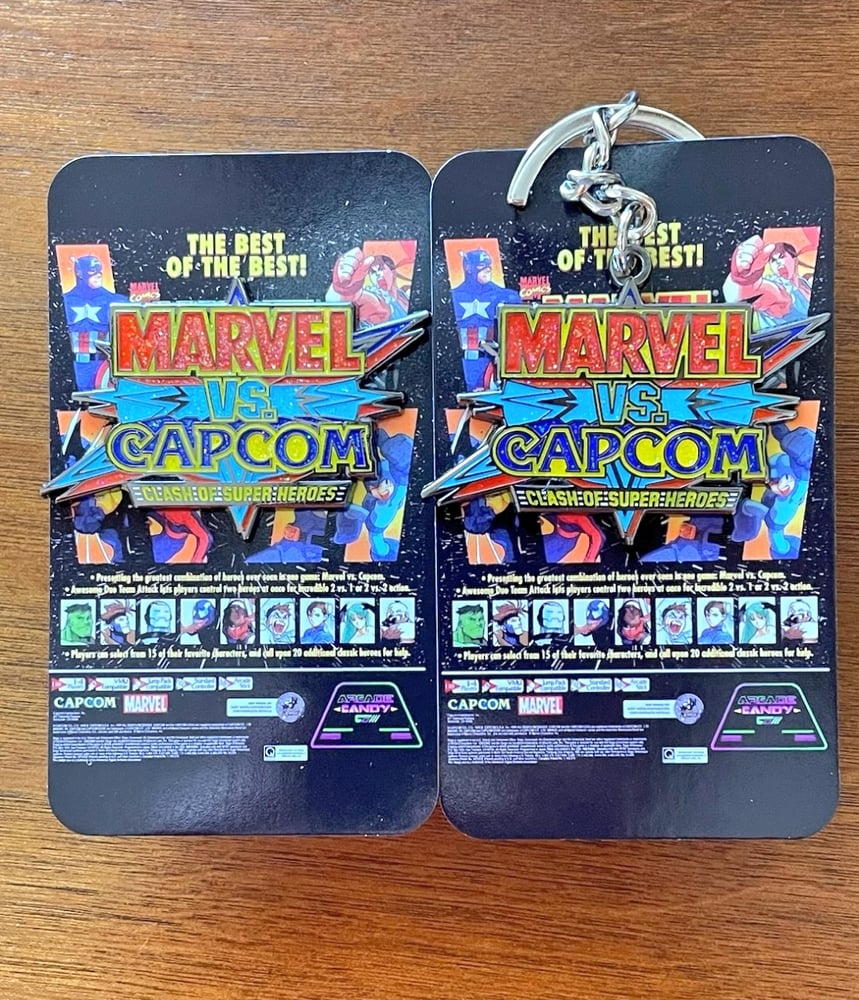 Image of Marvel vs Capcom Pin/Keychain Set