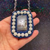 Hand Beaded Star Tarot Card Glow In The Dark Necklace by Ugly Shyla 