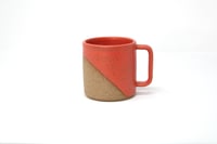 Image 1 of Classic Angle Dip Mug - Coral, Speckled Clay