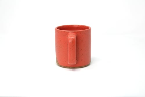 Image of Classic Angle Dip Mug - Coral, Speckled Clay