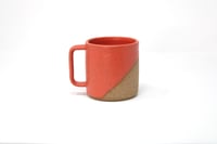 Image 3 of Classic Angle Dip Mug - Coral, Speckled Clay
