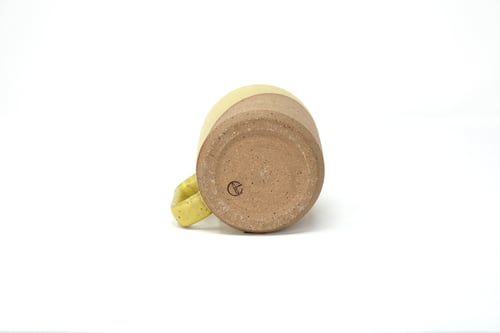 Image of Classic Angle Dip Mug - Lemon Creme, Speckled Clay