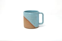 Image 1 of Classic Angle Dip Mug - Sky Blue, Speckled Clay