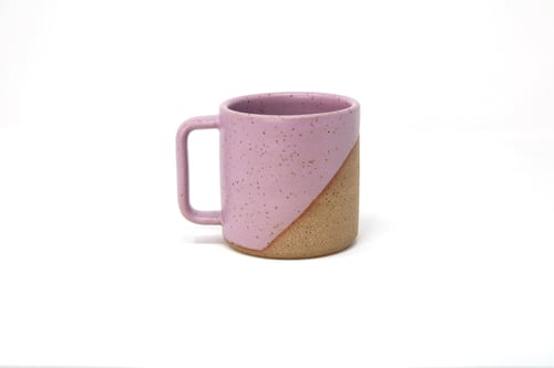 Image of Classic Angle Dip Mug - Orchid, Speckled Clay
