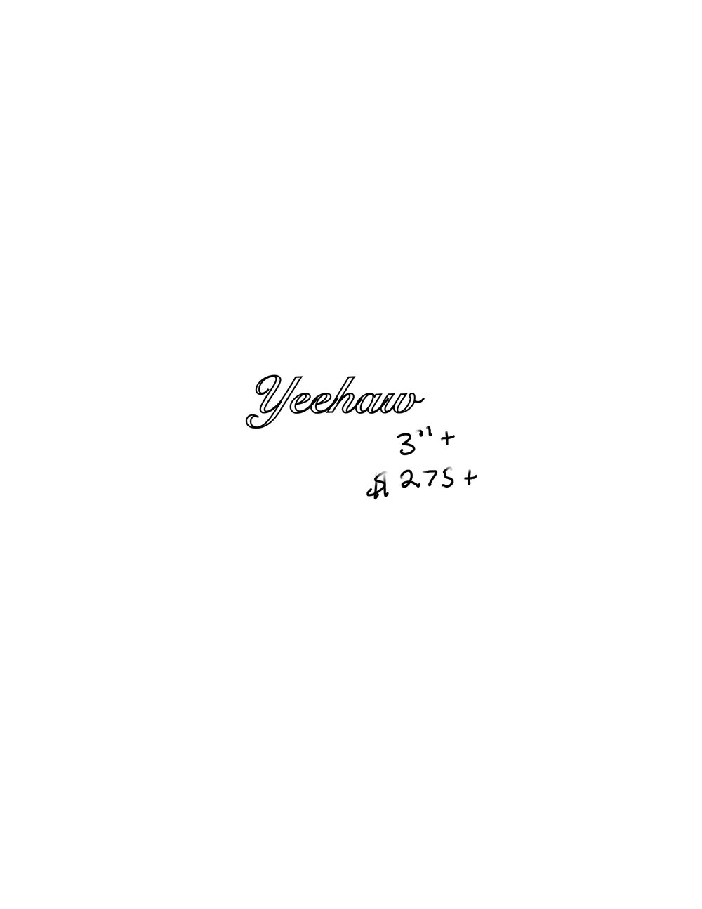 Image of “Yeehaw” script