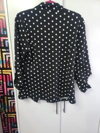 Image 2 of Black & White Polkadot Blazer