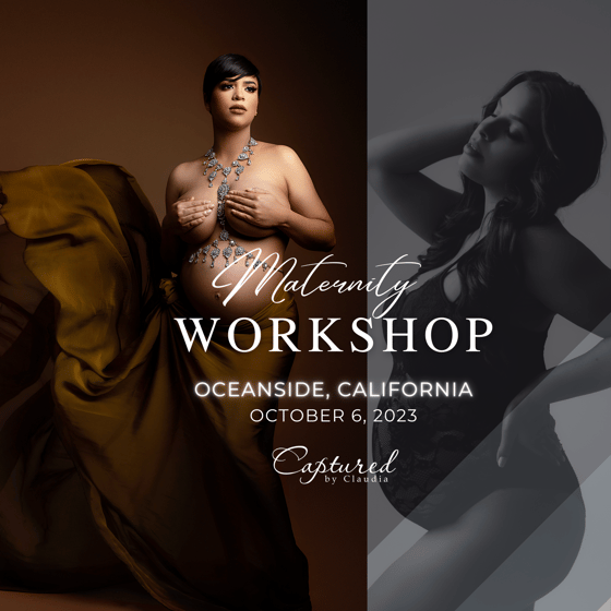 Image of Oceanside, California Maternity Posing Workshop October 6, 2023