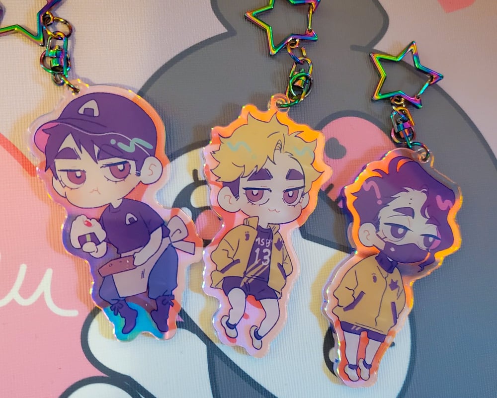 Image of omi, atsu, osamu charms