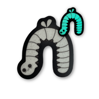 Sleepy Glow Worm Sticker