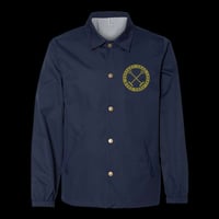 Support Your Local Park Crew  - Windbreaker Coach Jacket (Navy + Gold Logo)