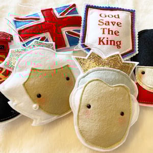 Image of Full Set of 6 Coronation Decorations