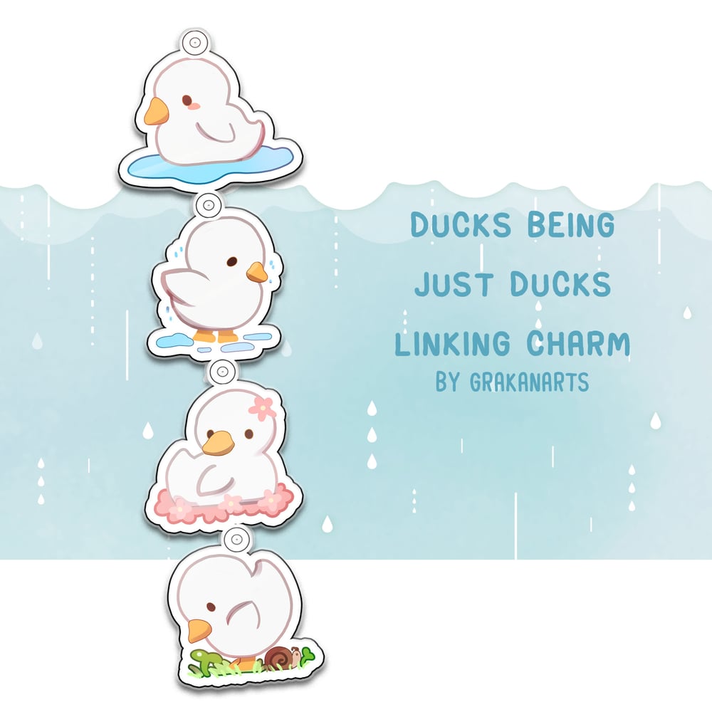 Image of Ducks being just Duck Linking Charm