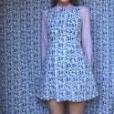 Marcia Dress - Blue + Lilac floral
