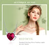 Sterling Silver Red Zircon Little Devil Necklace Pendant For Women