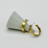 Dotted Open Hoop Earring BRASS