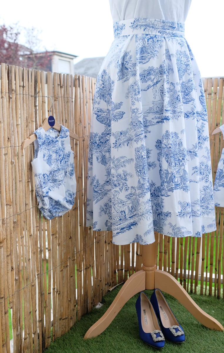 Jupe toile clearance de jouy