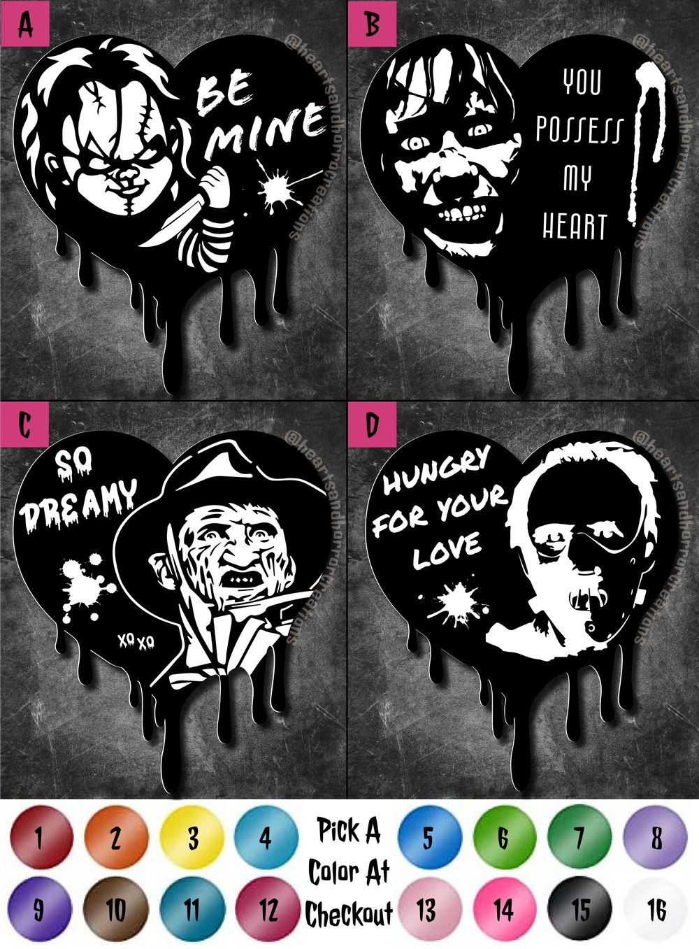 Image of "My Bloody Valentines" Decals