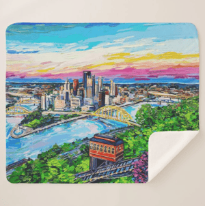 Image of Steel City Sunset Throw
