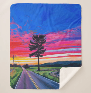 Image of Sunset On Lyona Road Throw