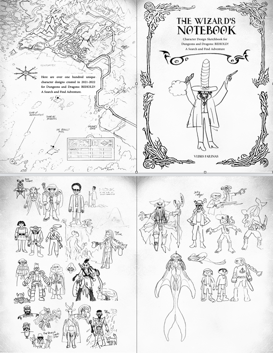 Image of Dungeons & Dragons: Behold! A Search and Find Adventure *Autographed Copy & Bonus Sketchbook**