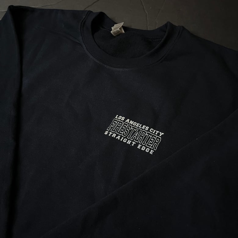 Image of Firestarter "Los Angeles City Straight Edge" Crewneck Sweatshirt