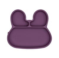 Image 1 of 20% OFF We Might Be Tiny Bunny Stickie Plate Plum