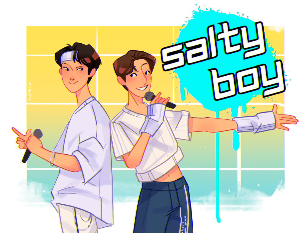 Image of Salty boy print