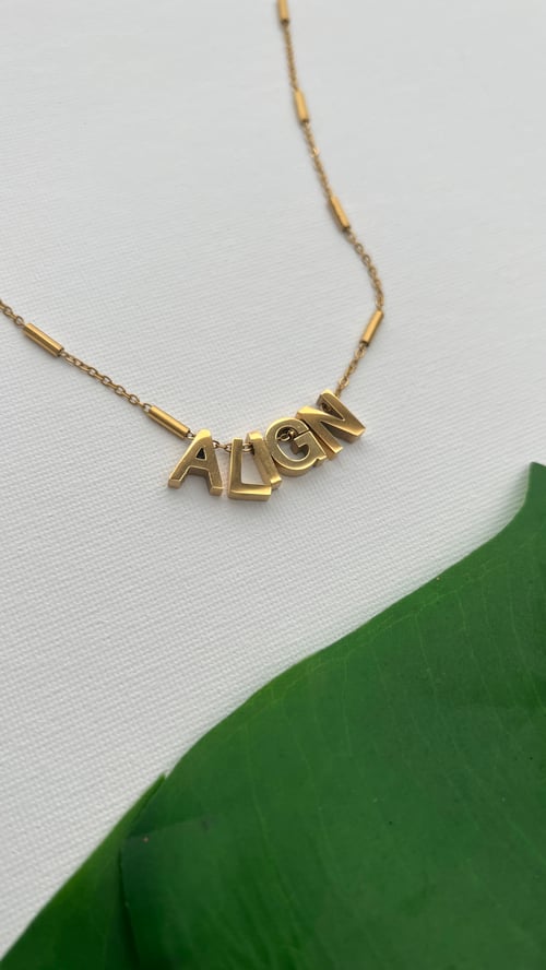 Image of ALIGN • Letter Necklace 