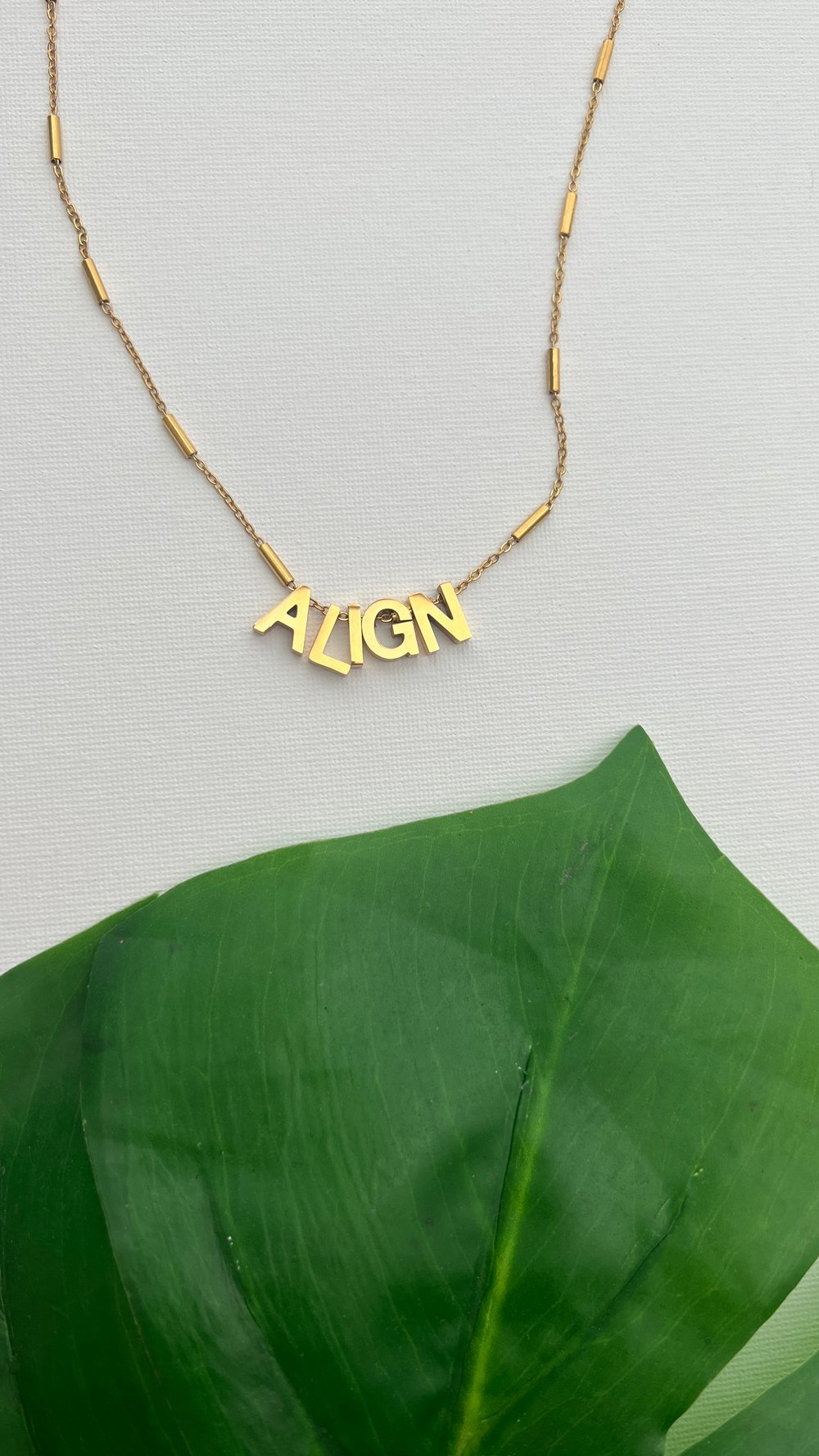 Image of ALIGN • Letter Necklace 