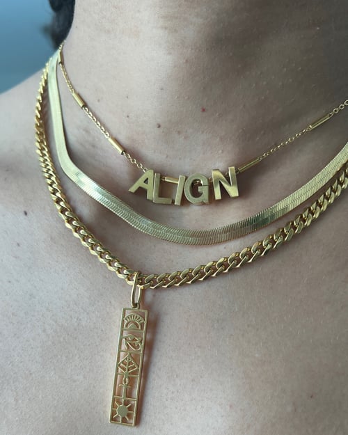 Image of ALIGN • Letter Necklace 