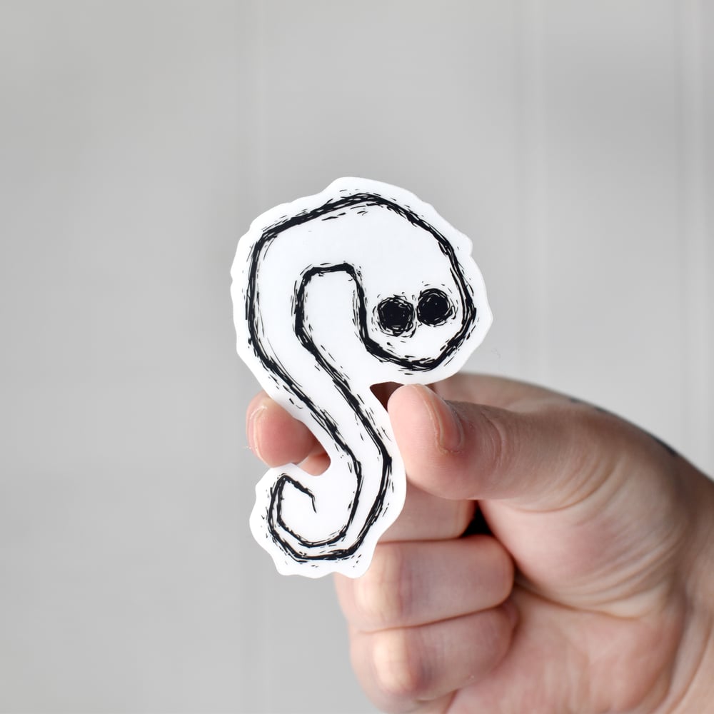 Ghost Clear Vinyl Sticker