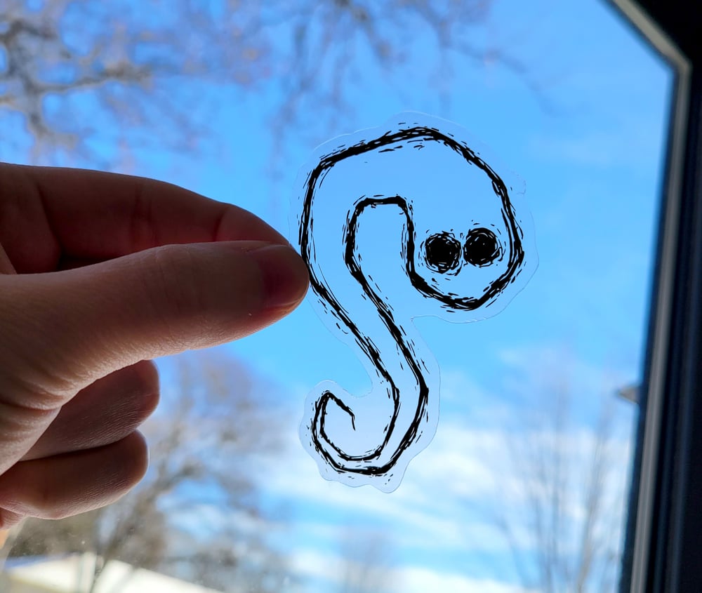 Ghost Clear Vinyl Sticker