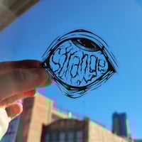 Image 4 of Strange Clear Vinyl Sticker