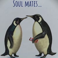 Image 2 of Love Plates - Soul Mates - Penguins (Ref. 464)