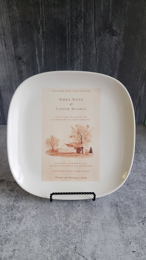 Image of Custom Wedding Invitation Platter