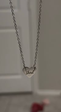 Image 1 of Dainty heart name necklace 