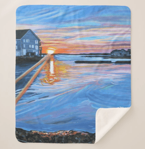 Image of Sunset In Ocean City Throw