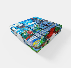 Image of Little Town Of Saxonburg Acrylic Coaster Set Series 1