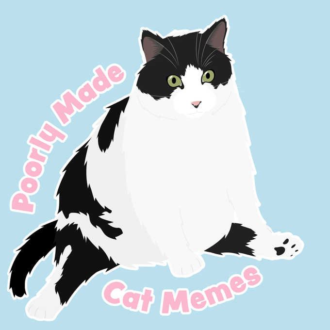 Image of Poorly Made Cat Memes Colonel Sticker