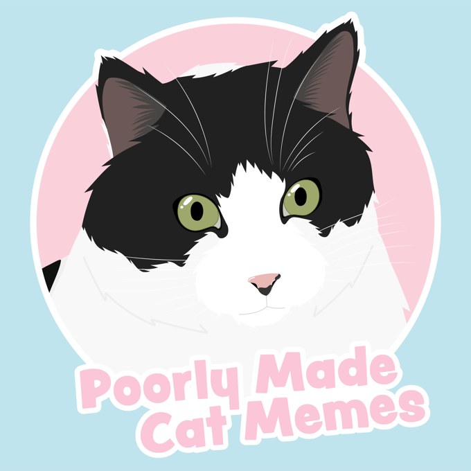 Image of Poorly Made Cat Memes Colonel Closeup Sticker