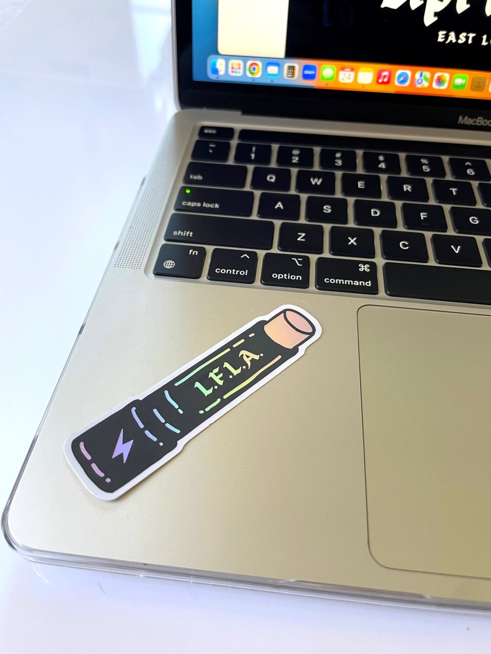 "Lip Balm" Holographic Sticker