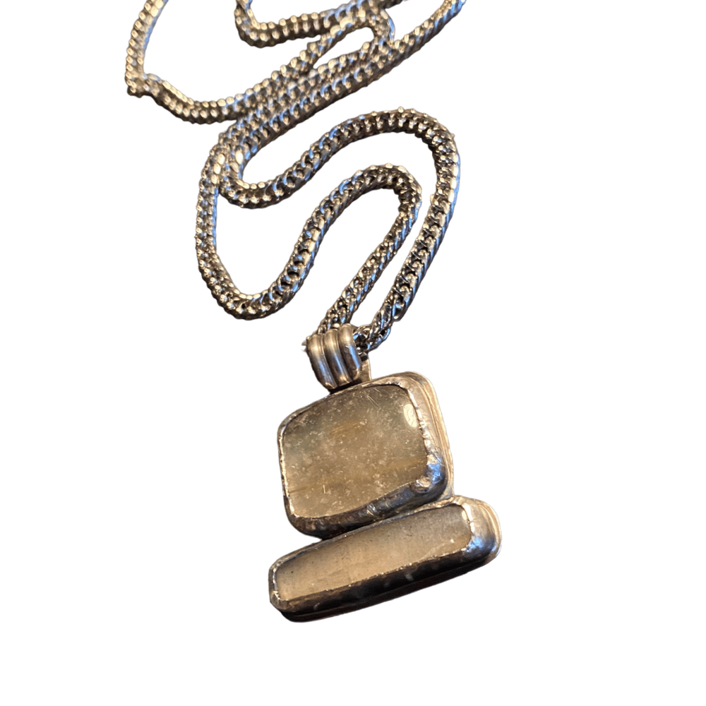 Rutilated Quartz Stack Pendant