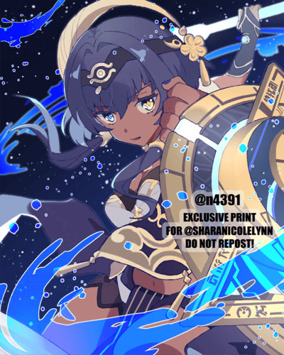 Image of Candace Shield Burst Print (8x10 AUTOGRAPHED)