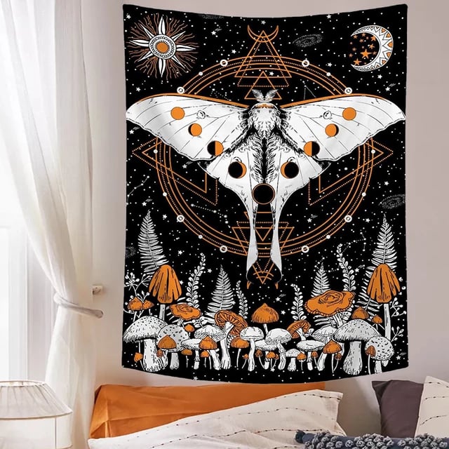 Image of Moth In The Cosmos Tapestry