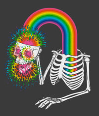 Image 2 of **PRE-ORDER** Exploding Rainbow Skeleton Shirt