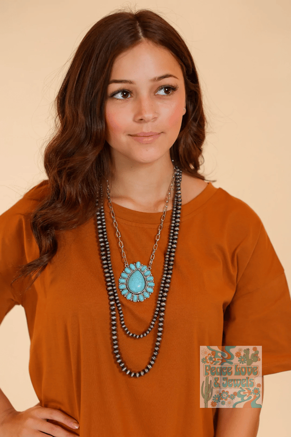 Image of Howdy Partner Turquoise necklace 