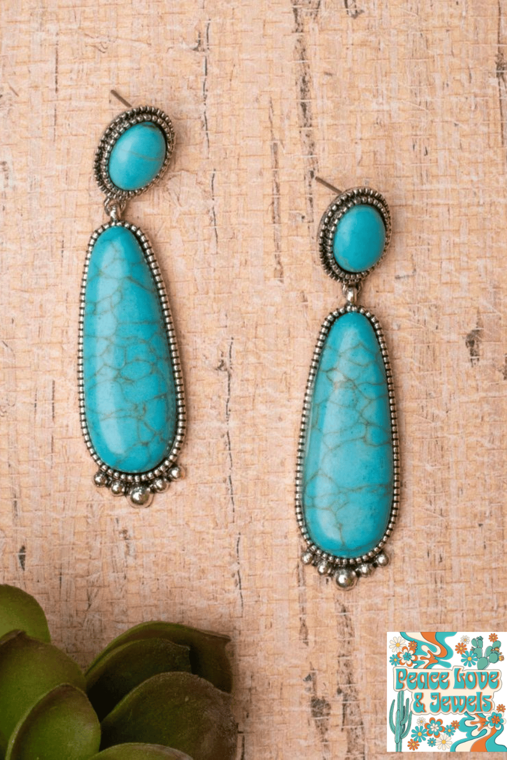 Image of Southern Charm Turquoise earrings 